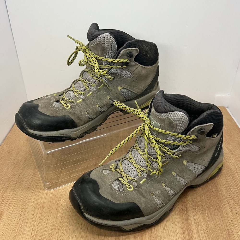 SCARPA Moraine Mid GTX Womens Hiking Boots Size 8.5 40.5 Gray 63062-202 GT Trail